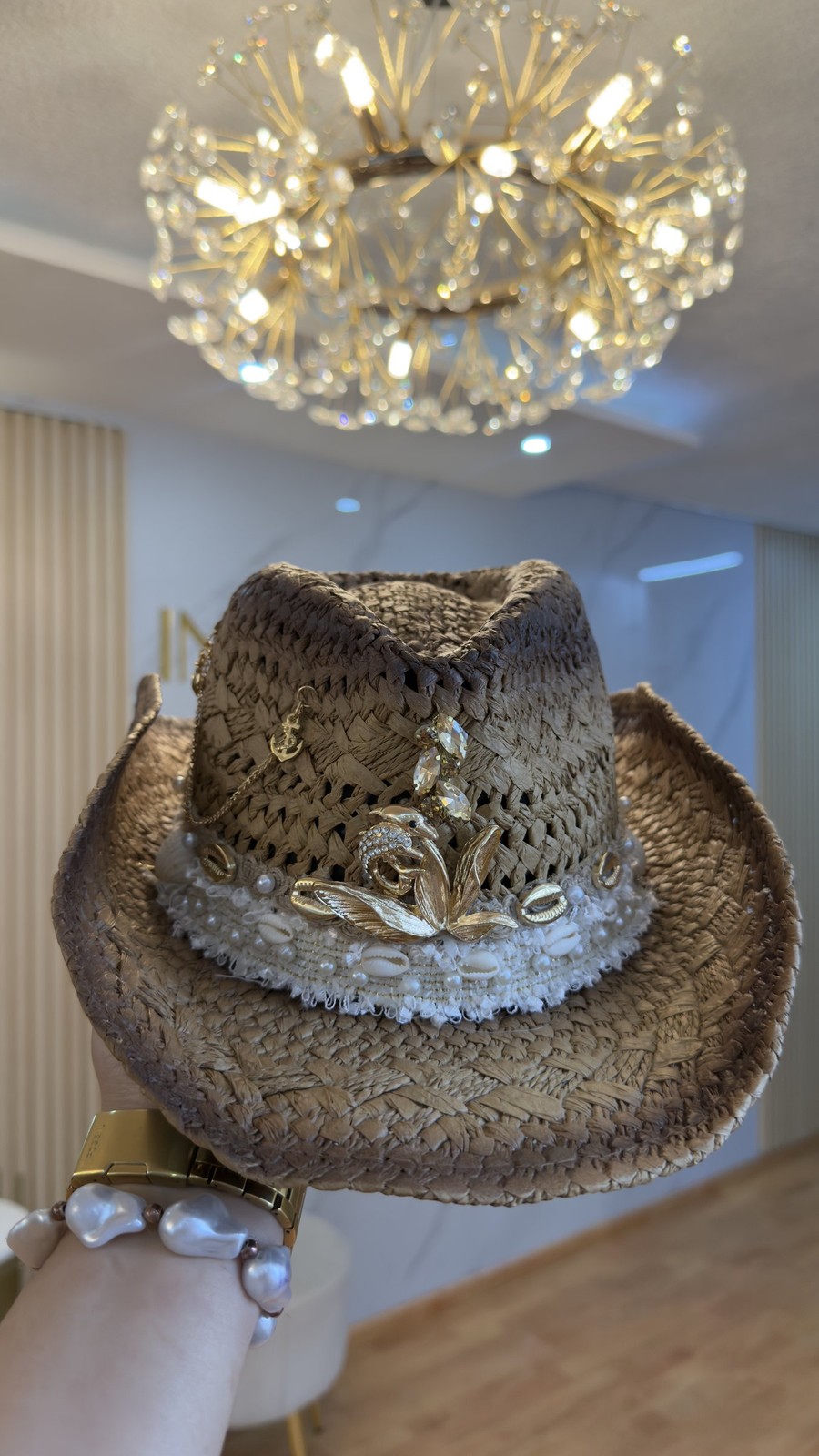 Sombrero Perla & Conchas